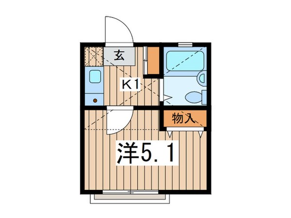 カフーかしわ台の物件間取画像